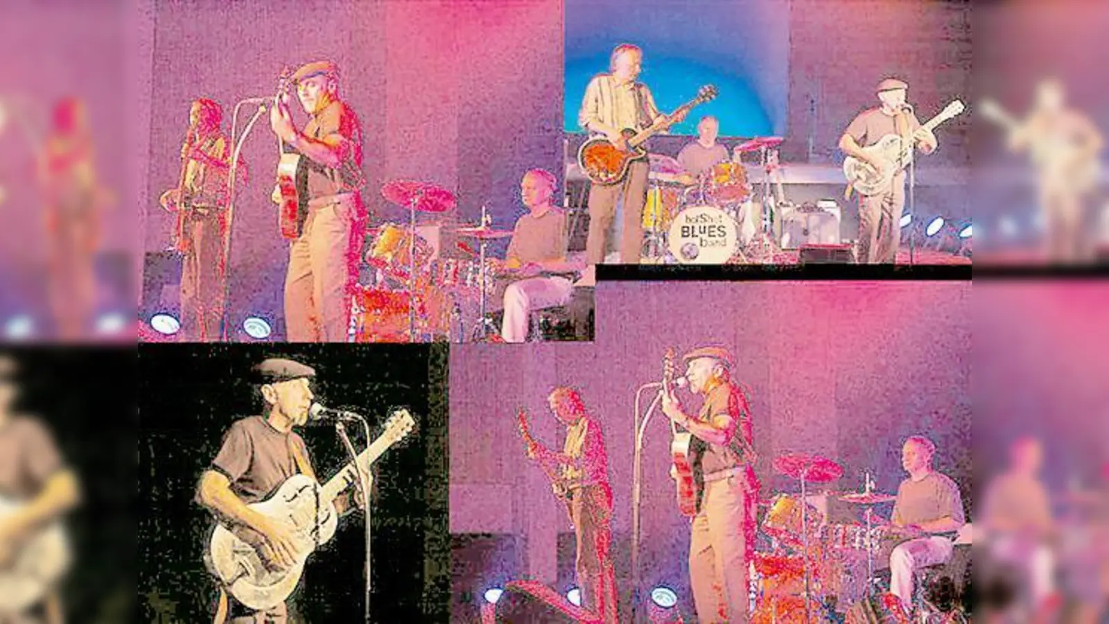 Das Trio »Hot Shot Bluesband« in Aktion: Peter Hubauer, Gerhard Eisen und Berni Rother.	 (Foto: VA)