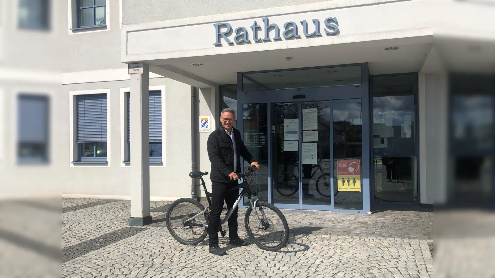 Brunnthals Bürgermeister Stefan Kern hofft auf möglichst viele Mitradler bei den Radtouren durch Brunnthal. (Foto: hw)