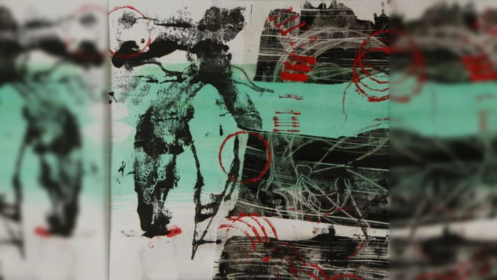 „Der Spieler”, 25x25 cm, Monotypie aus dem Jahr 2016. (Foto: Ulrike Gerd Hartmann)