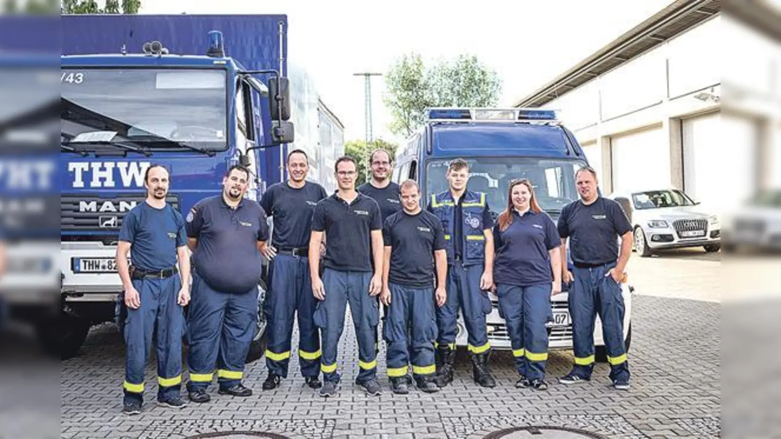 Das gesamte Team aus allen drei beteiligten Ortsverbänden.	 (Foto: THW)