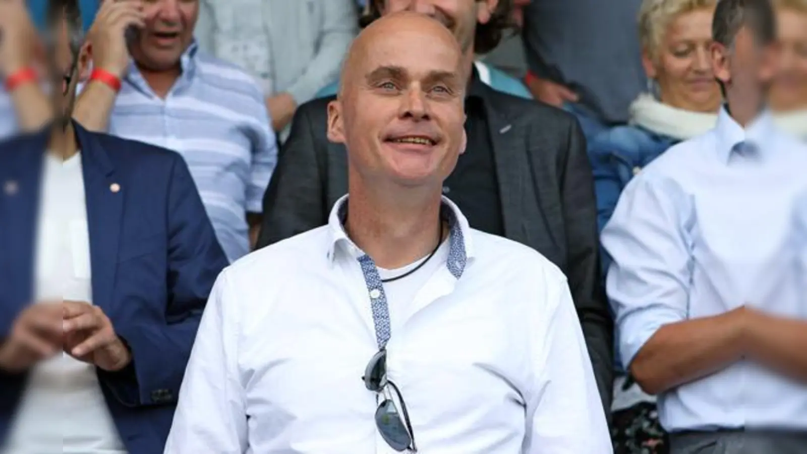 Beim Saisonstart der Löwen in Memmingen: Präsident Robert Reisinger.  (Foto: Anne Wild)