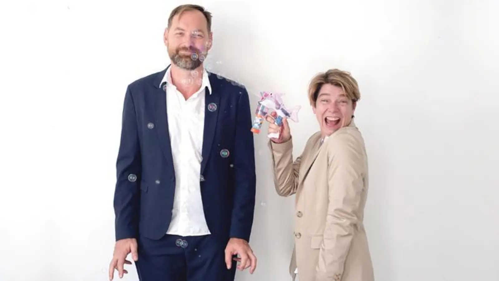 Birgit Linner »the face« und Roland Trescher »the brain« laden zum Wiesn-Bootcamp.	 (Foto: Sebastian Gabriel)