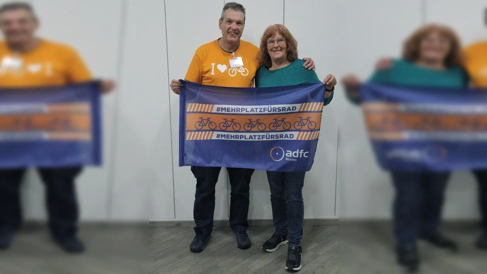 Helga Keller-Zenth und Robert Burschik sind die ADFC-Ansprechpartner für Radler und Gemeinden. Auch Nicht-Mitglieder können sich an sie wenden.  (Foto: ADFC/ E. Freundel)