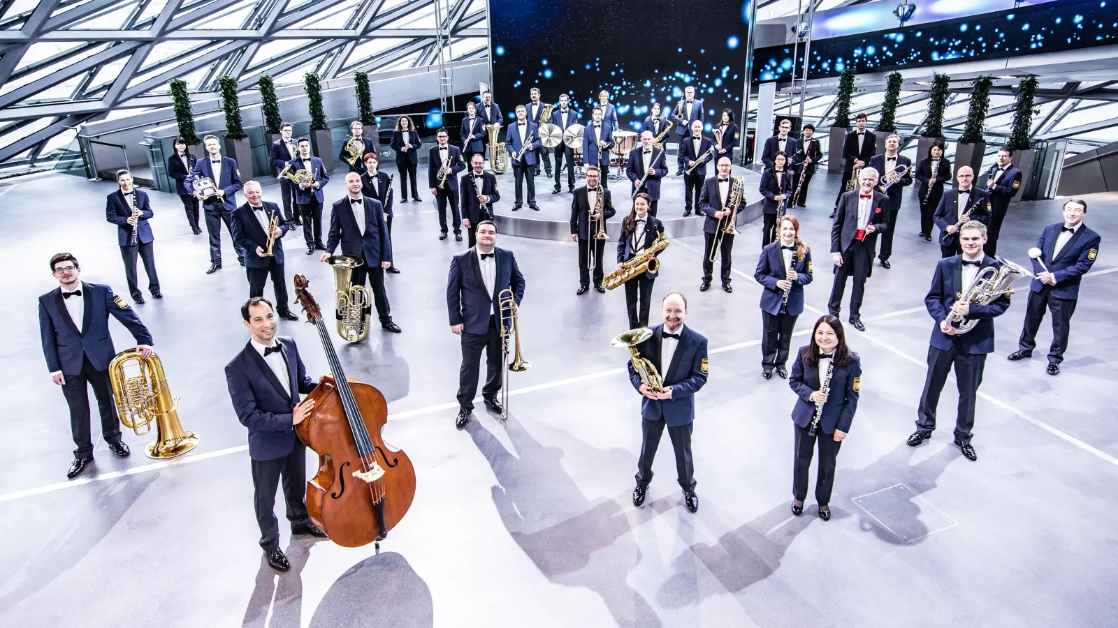 Das Polizeiorchester Oberbayern spielt am 24. September in der Stadthalle Moosburg. (Foto: Tobias Epp)