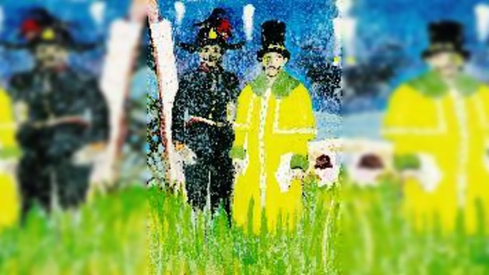 Peter Doigs jüngst vollendete Werke erinnern an Gauguins Malereien. 	 (Foto: Pinakothek)