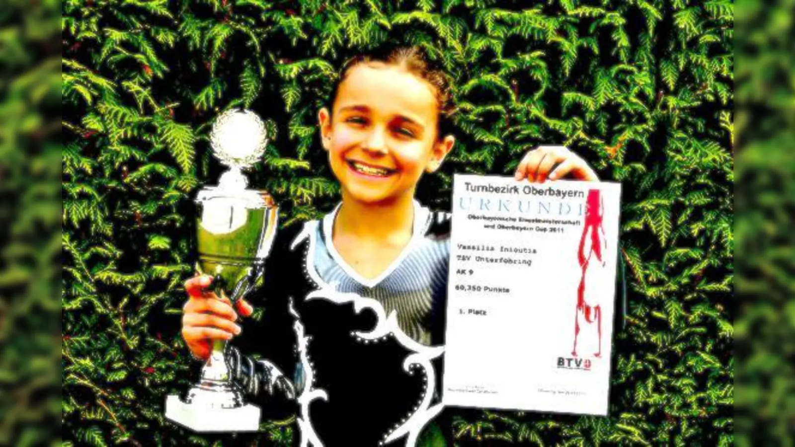 Vassilia Inioutis hat allen Grund zum Strahlen,  startete sie doch mit dem Oberbayerischen Meistertitel in die Saison.	 (Foto: Privat)