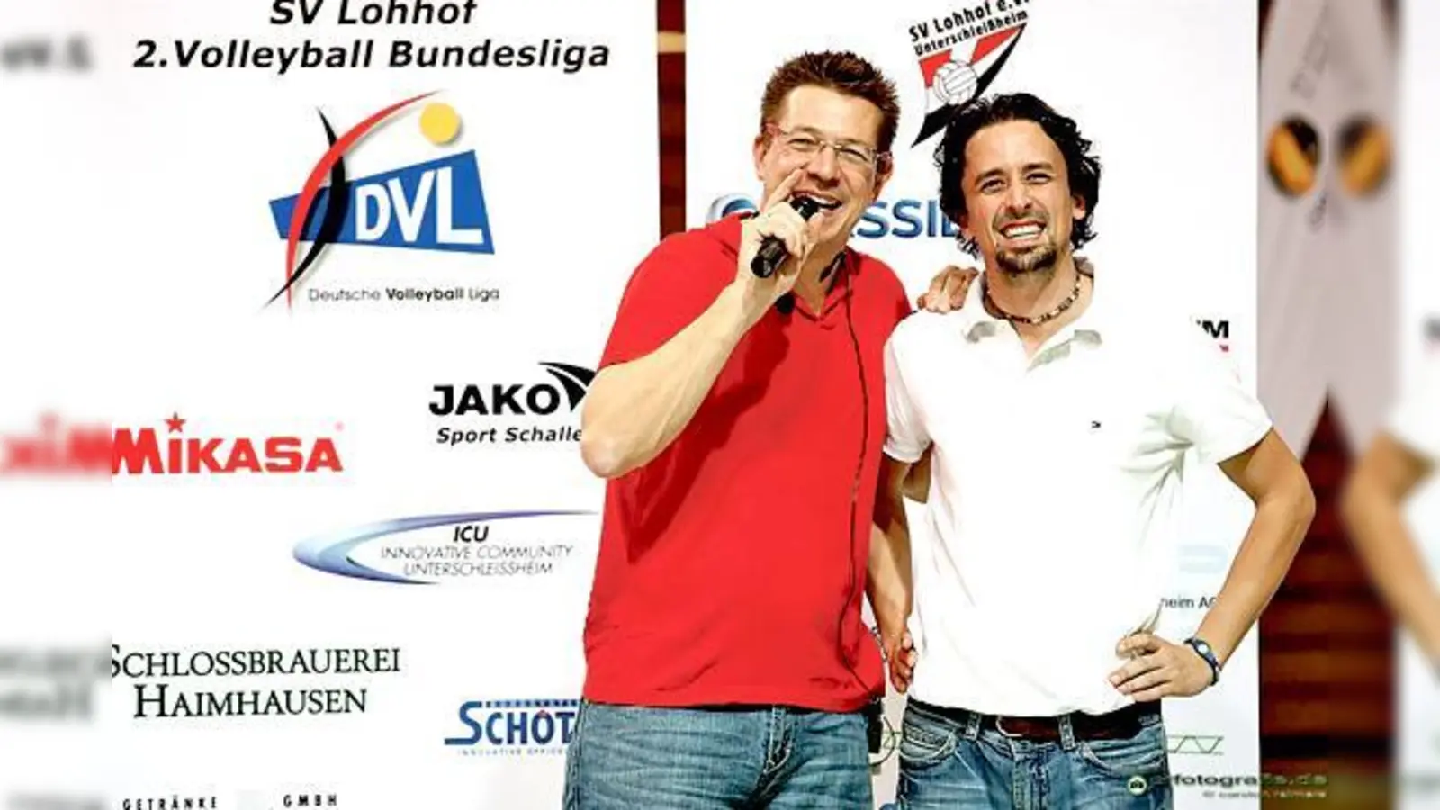 Nach fünf Jahren erfolgreicher Zusammenarbeit trennen sich ihre Wege im Guten: Abteilungsleiter Matthias Kock (l.) und Cheftrainer Benedikt Frank.	 (Foto: SV Lohhof)