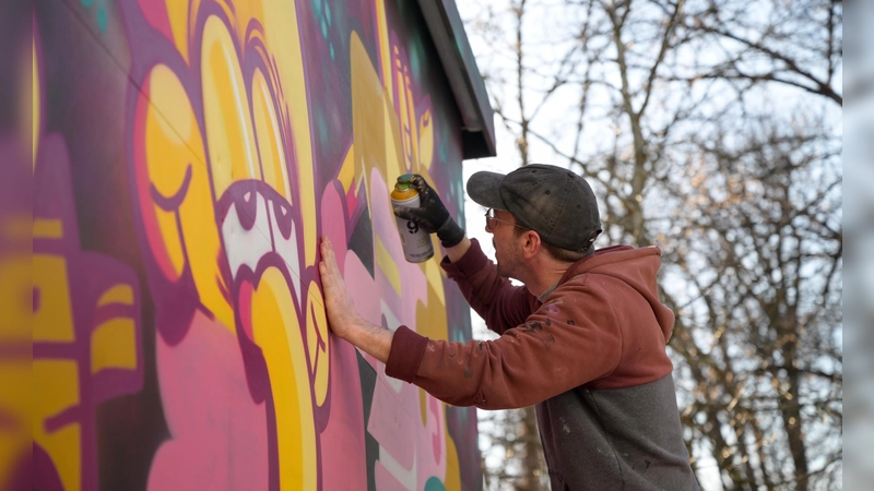 Die Mal-Aktion beginnt am 24. April und dauert voraussichtlich bis zum 27.April. (Foto: Alexander Scharf)