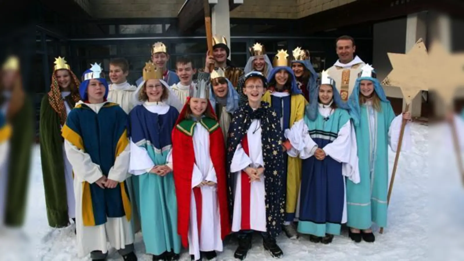 Die Baldhamer Sternsinger sammeln für Kinder in Not.	 (Foto: Pfarrei)