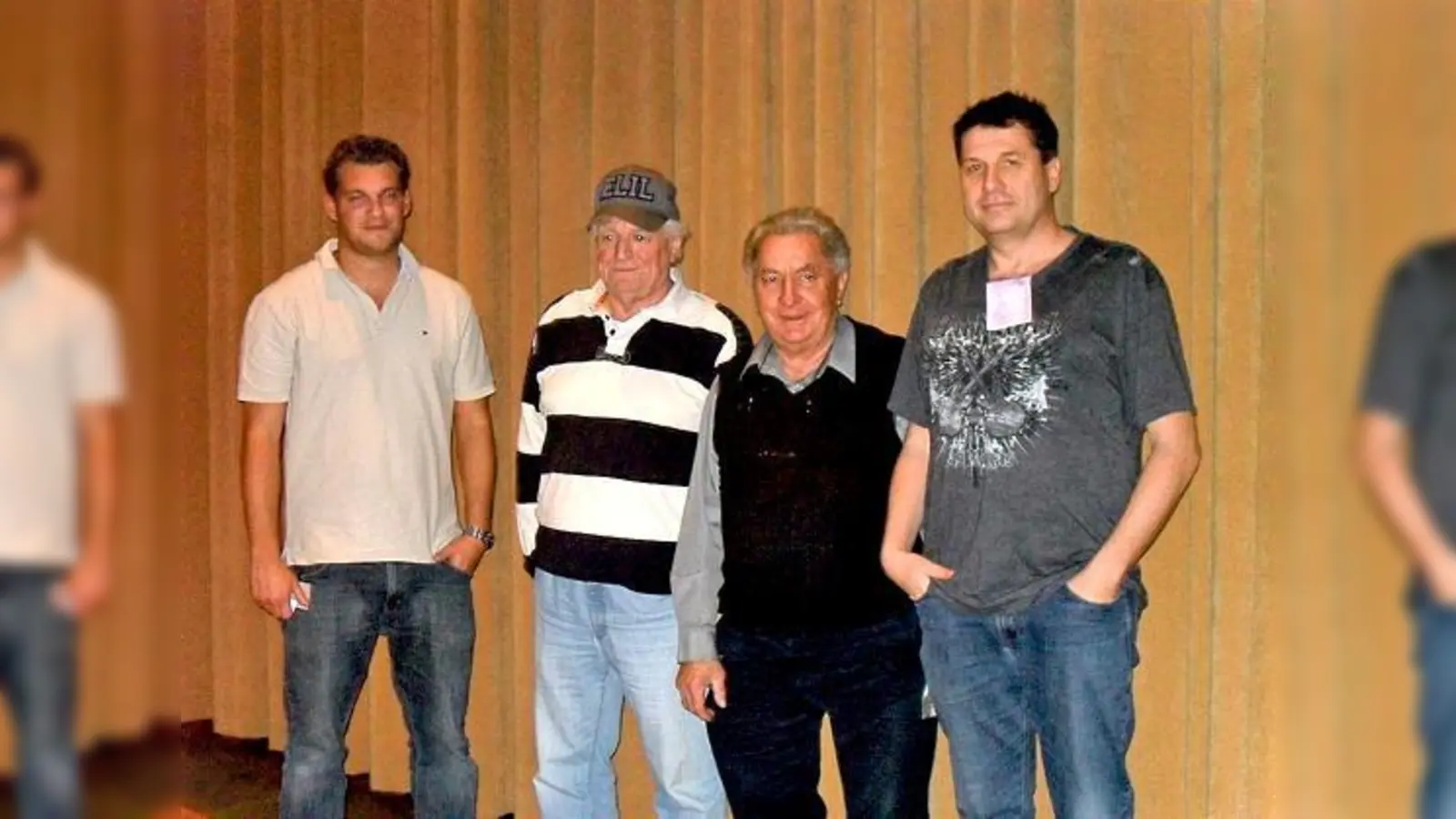 Spielleiter Bernhard Asanger, Helmut Modlmayr, Martin Grünwald und Georg Sageder (v. l.).	 (Foto: VA)