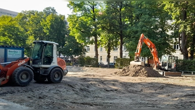Der Spielplatz am Gollierplatz wird jetzt grundlegend saniert. (Foto: Beatrix Köber)