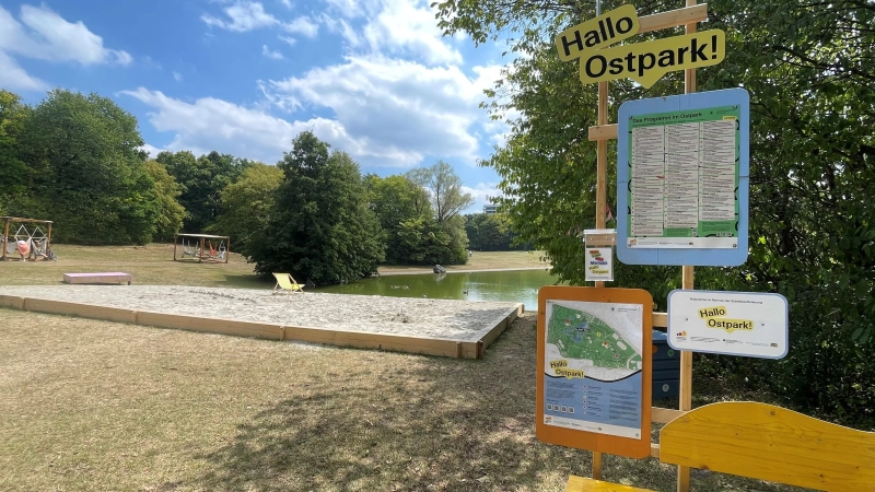 In der entspannten Bucht finden am 24. und 25. September Workshops zur Gestaltung des Ostparks statt.  (Foto: hw)