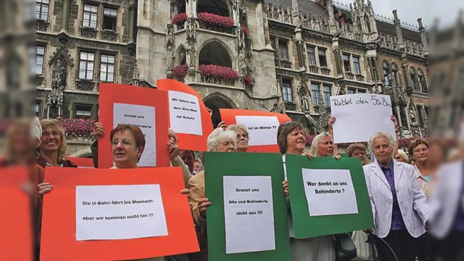Moosachs Senioren protestieren gegen den geplanten Wegfall zweier Bushaltestellen.  (Foto: ws)