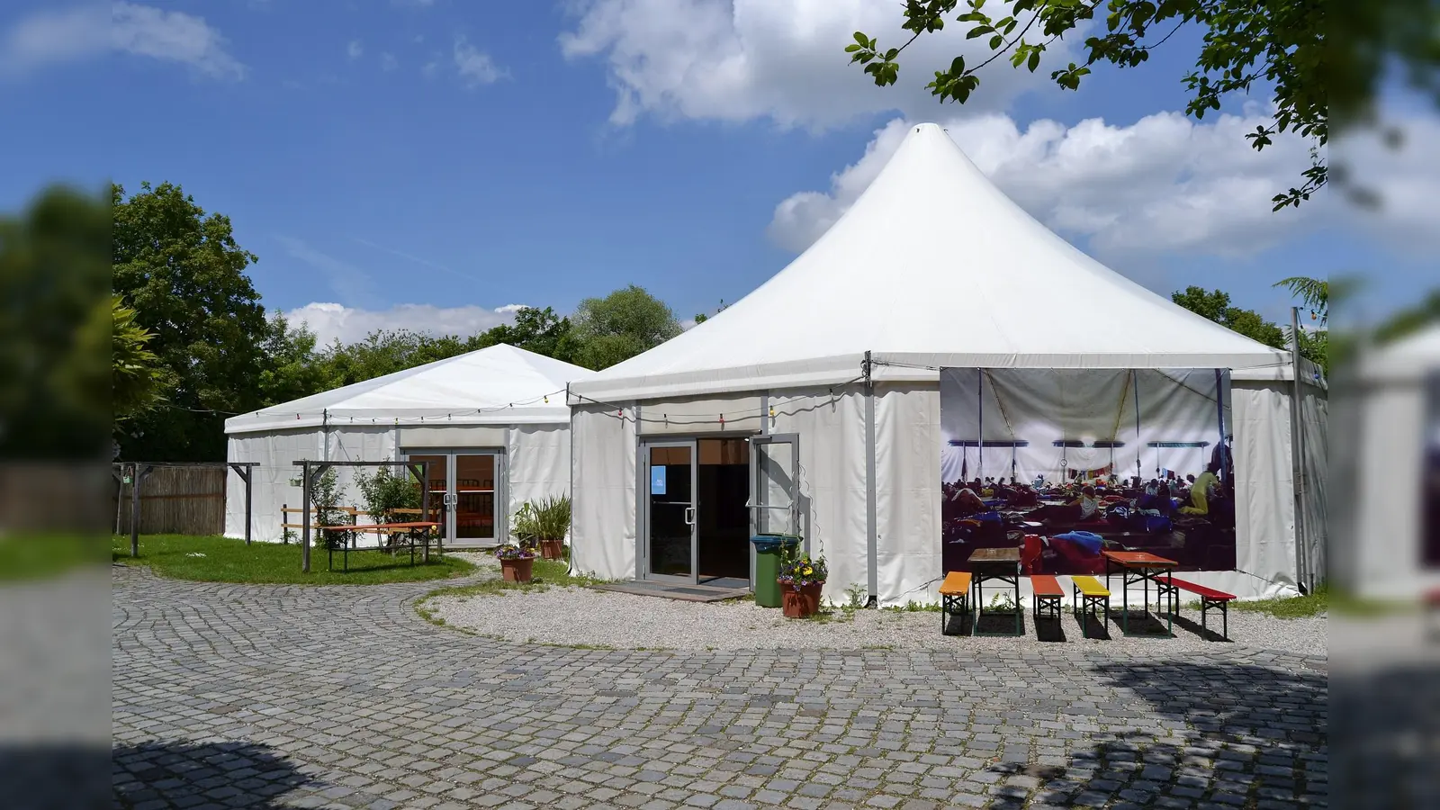 Saisonbeginn im Jugendübernachtungscamp "The Tent". (Foto: KJR)