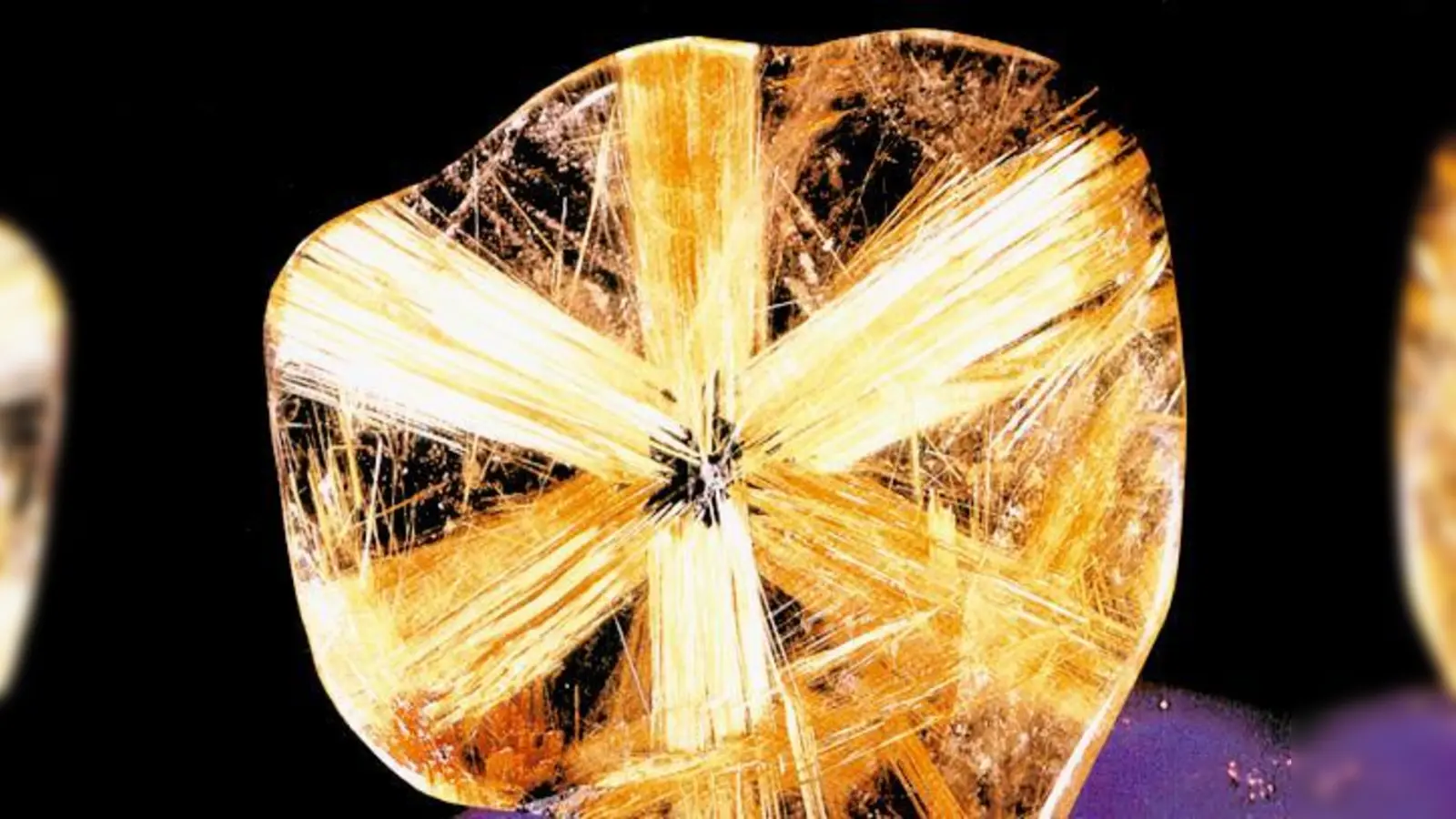 Dieser Rutilstern aus Brasilien gehört zu den Exponaten.	 (Foto: VA)