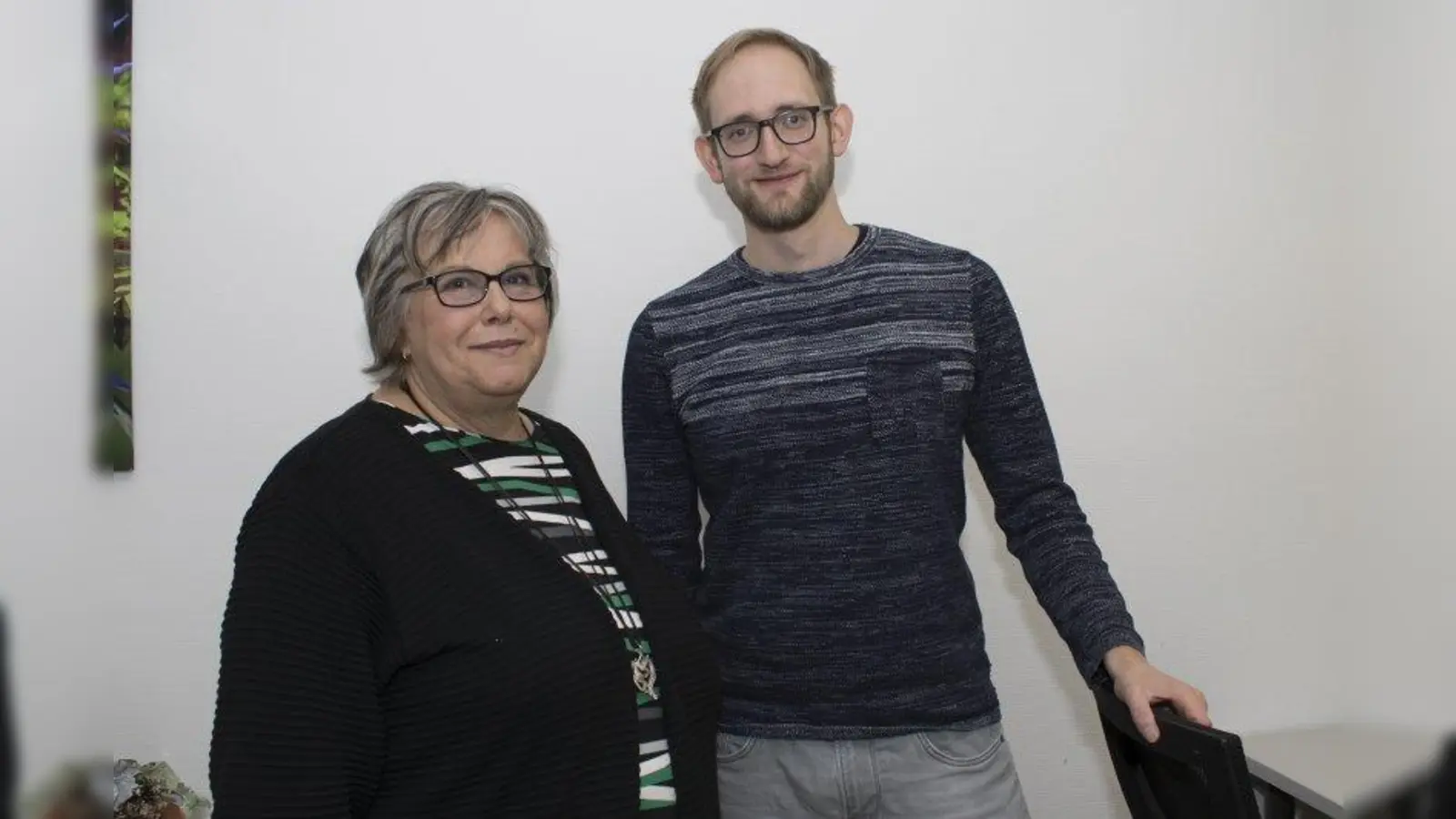 Roswitha Zadow und Benedikt Tworek leiten die Selbsthilfegruppe „Echo“. (Foto: Germeringer Insel)