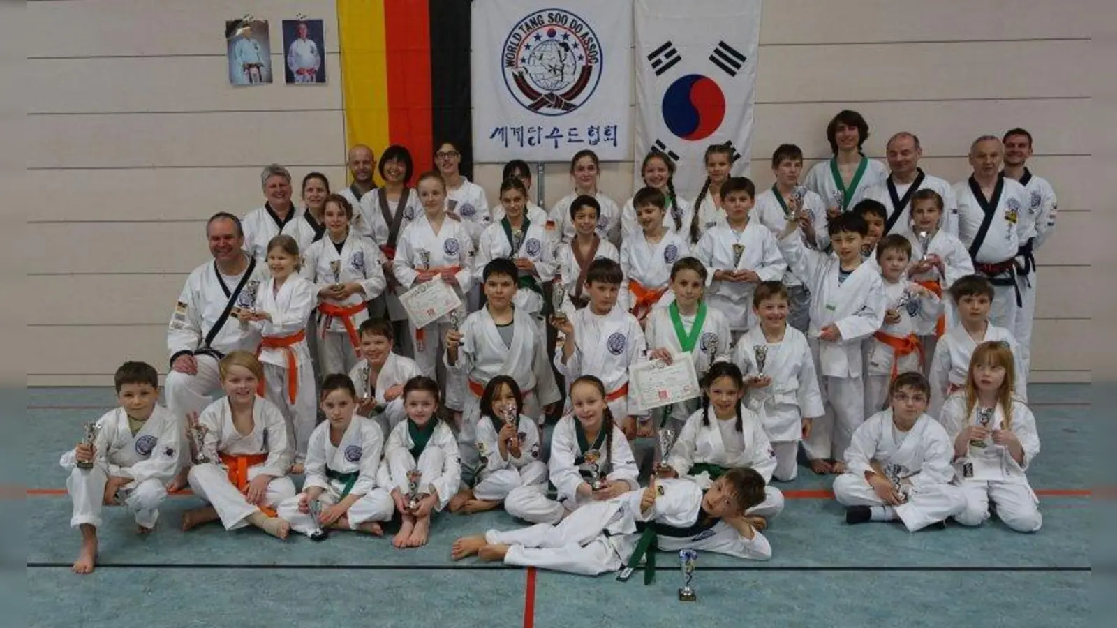 Mehr als 30 Teilnehmer folgten dem Ruf zum aktuellen Kinder- und Jugendlehrgang im Tang Soo Do in Solln. (Foto: TSV Solln)