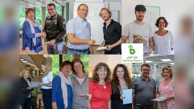 Die Kursbesten erhielten als Auszeichnung für die hervorragenden Leistungen eine förmliche Belobigung der Geschäftsführung. (Foto: BFW )