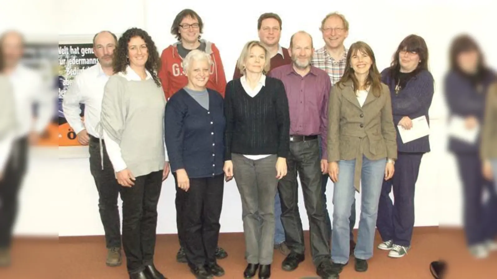 Martin Kluge, Petra Rappold, Christian Abel, Brigitte Knatz, Jolanta Wrobel, Jörg Rappold, Bernd Knatz, Manfred Gruber, Birgit Annecke-Patsch, Sabine Lachner-Hank.	 (Foto: VA)