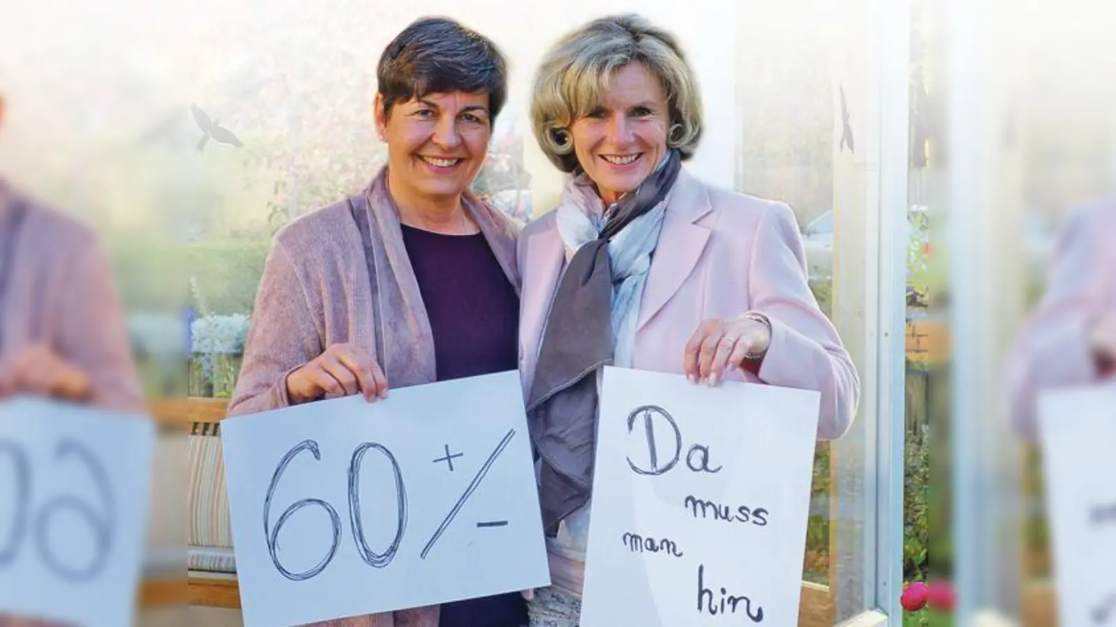 Elisabeth Oelschläger und Andrea Hanisch gehören zum  Organisationsteam der »Seniorenmesse 60+«	 (Foto: hw)