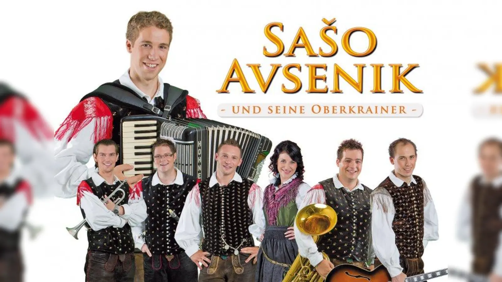 Sieben junge Leute führen die Tradition ihrer Heimat fort: Saso Avsenik und seine Oberkrainer. (Foto: pi)