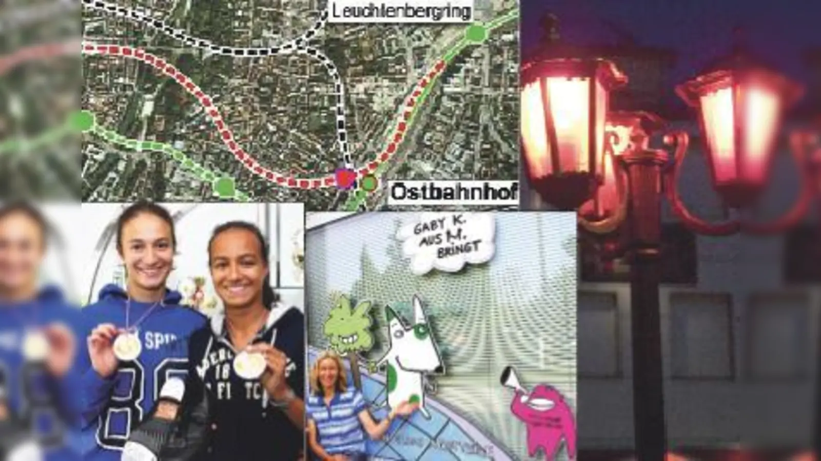 Top: Jenny und Jessy werden Weltmeisterinnen (l. u.), die Stadtgorillas zeigen, wo Gutes getan wird (u. Mitte). Flop: Die zweite Stammstrecke wird zum Dauerstreit, das Großbordell in Ramersdorf ist bereits durchgefallen.	 (Fotos: Archiv)