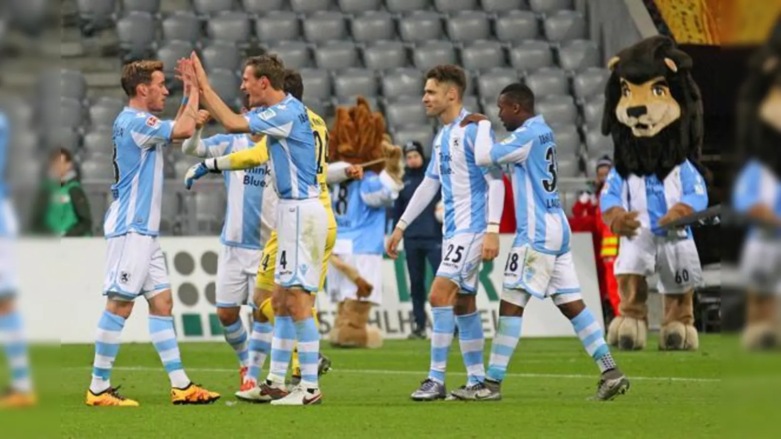 Wollen am Ende erneut den Klassenerhalt feiern: die Münchner Löwen.  (Foto: A. Wild)