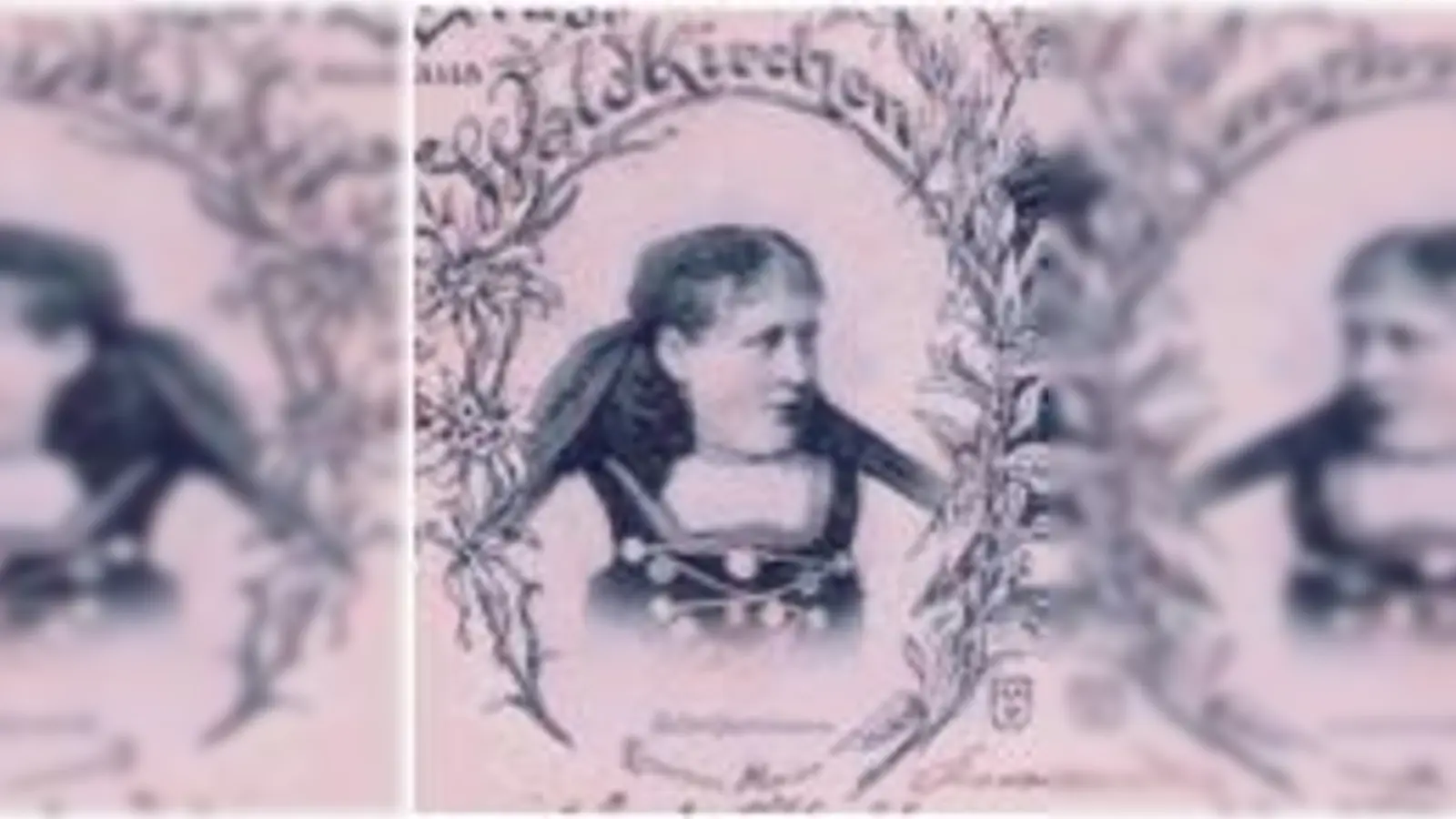 Emerenz Meier als Motiv einer Ansichtskarte, die Postkartenerfinder Alphons Adolph als »Gruß aus Waldkirchen« vertrieb.	  (Foto: Moncensia)