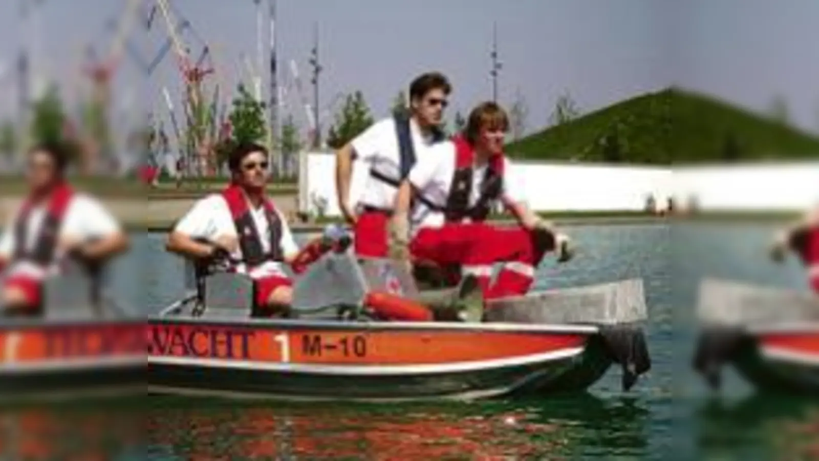 Die Wasserwacht ist auf dem Riemer See bereits im Einsatz.	 (Foto: Privat)