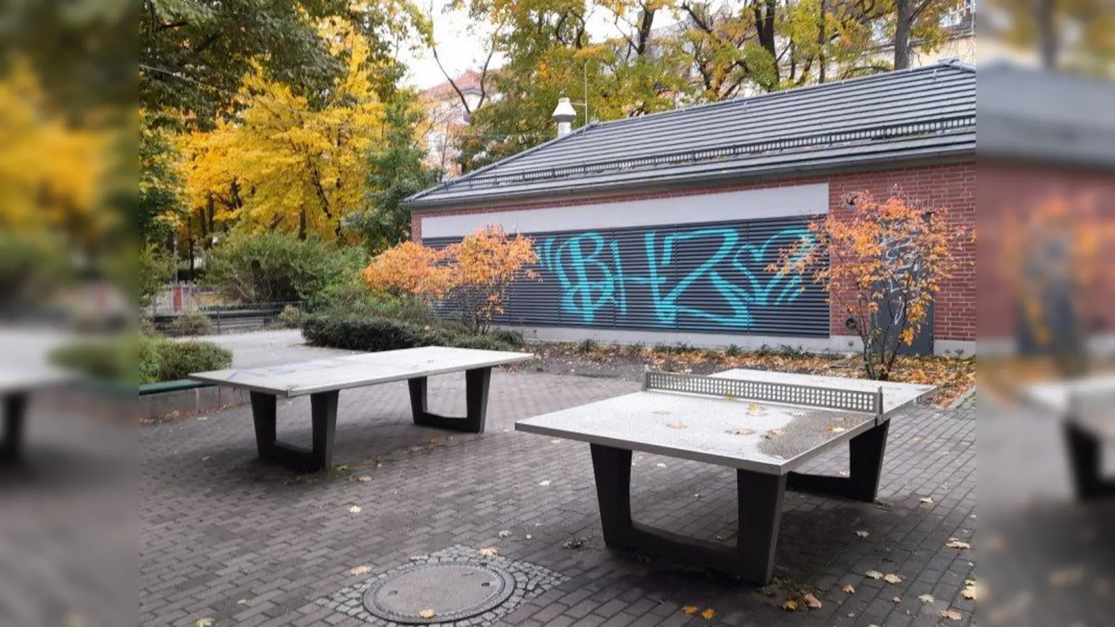 Die Tischtennisplatten am Gollierplatz sollen im Zuge der Neugestaltung des Platzes saniert werden. (Foto: kö)