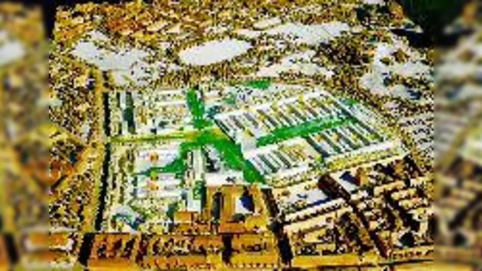 Aus der riesigen Baustelle soll bis Ende des Jahres das neue Stadtquartier »Am Ackermannbogen« werden. Das Modell scheint vielversprechend.	 (Foto: aw (Baustelle) und Planungsreferat (Modell))