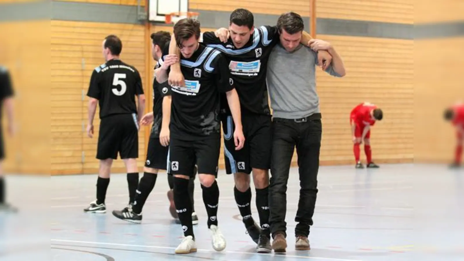 Ersatzgeschwächt: Der TSV 1860 III beim Hallenturnier in Höhenkirchen.  (Foto: A. Wild)