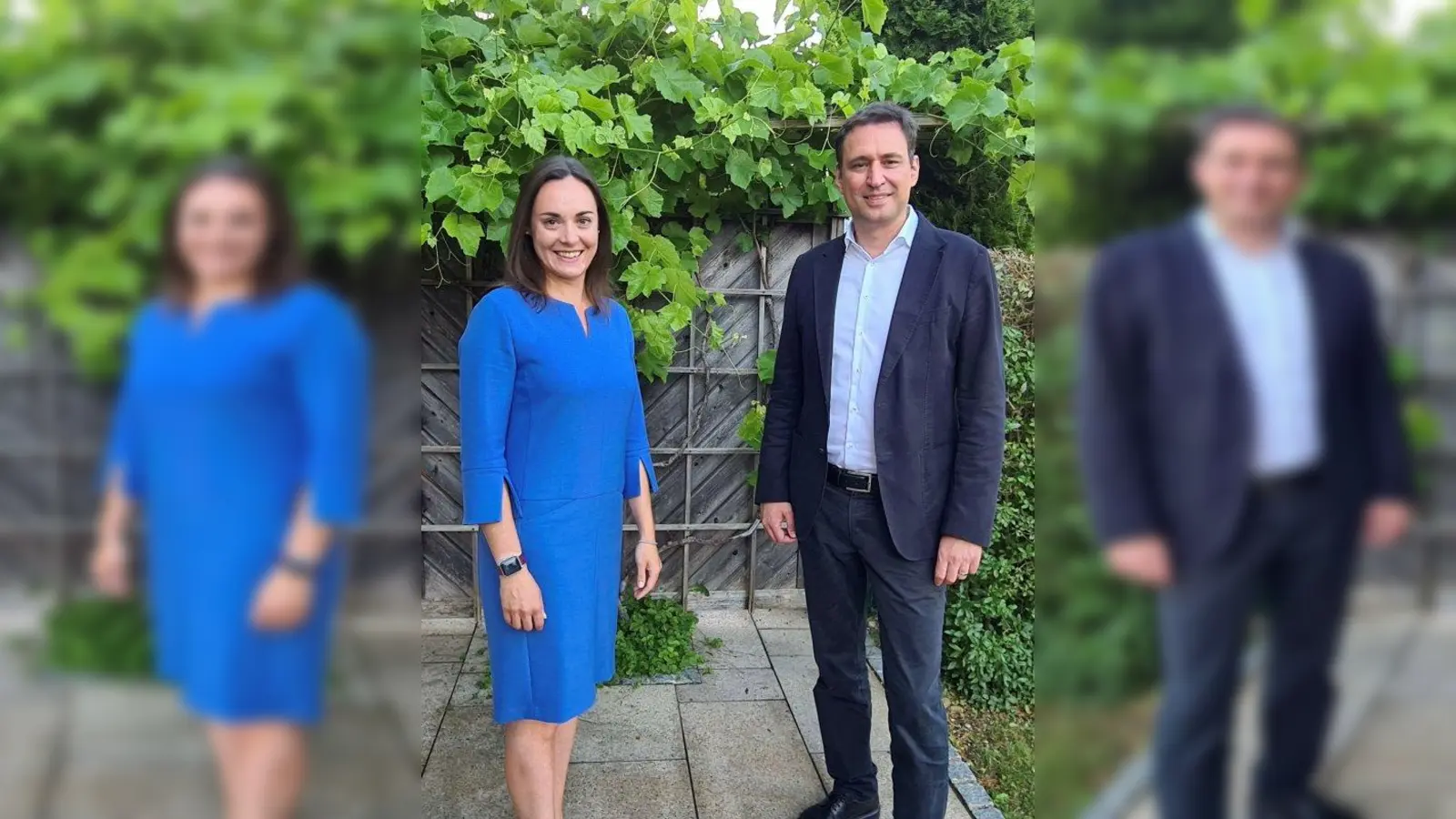 Die neue Kreisvorsitzende der CSU München Süd, Veronika Mirlach, mit MdL Georg Eisenreich. (Foto: CSU)