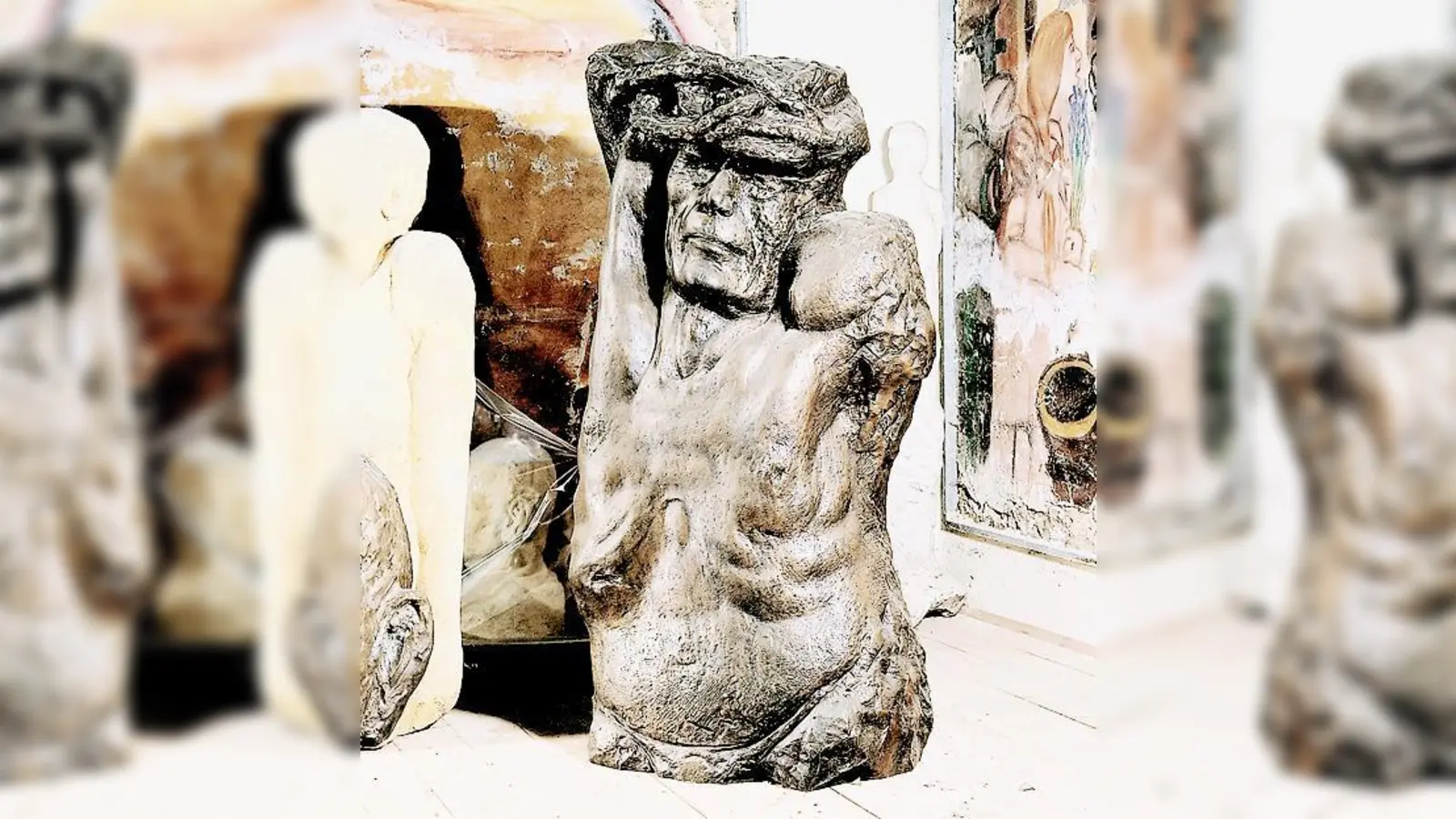 Bronze von Alfred Hrdlicka: Hommage à Pasolini, 1985.	 (Foto: Robert Zahornicky, Pressbaum)