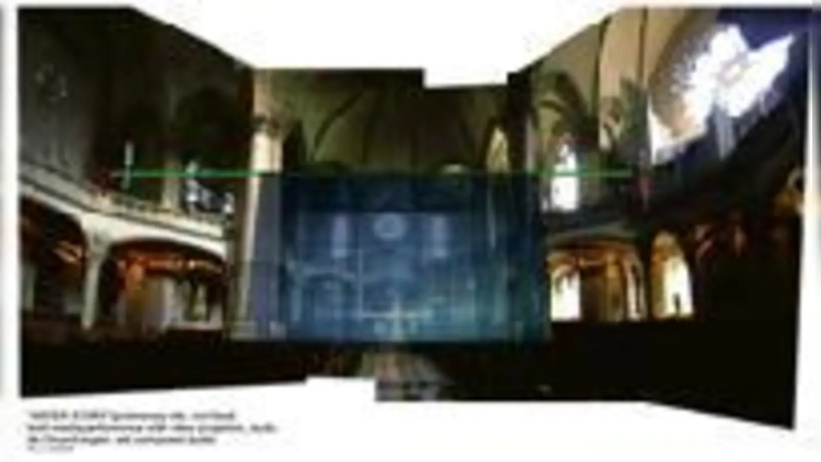 In der Lukaskirche ist derzeit die Multimediainstallation von Rúrí zu sehen. 	 (Foto: VA)