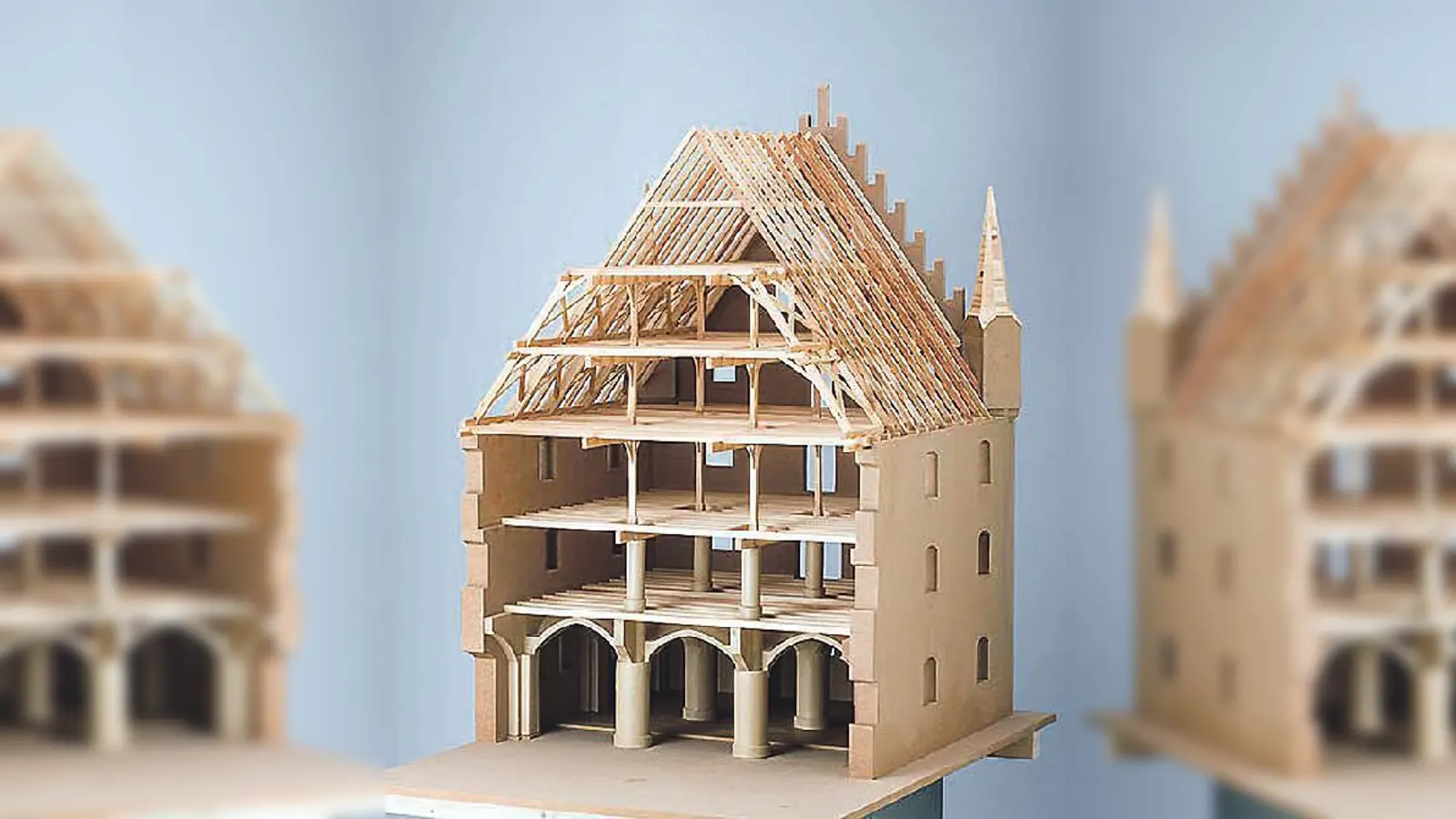 Zeughaus am Anger (Sankt-Jakobs-Platz, München) 1491-1493, Rekonstruktionsmodell 2017 von Clemens Knobling /H: 134 cm x B: 90 cm x L: 126 cm/  (Foto: Münchner Stadtmuseum)