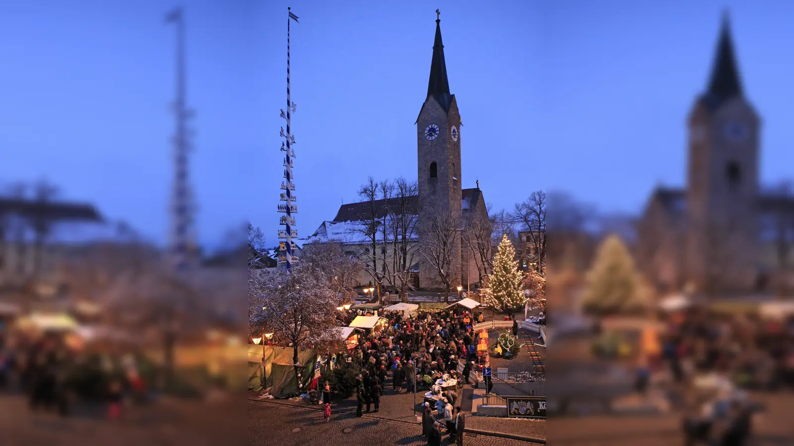 Am dritten Adventswochenende findet auf dem Holzkirchner Marktplatz der stimmungsvolle WeihnachtsZauber statt. Alle sind herzlich eingeladen. (Foto: Manfred Lehner)