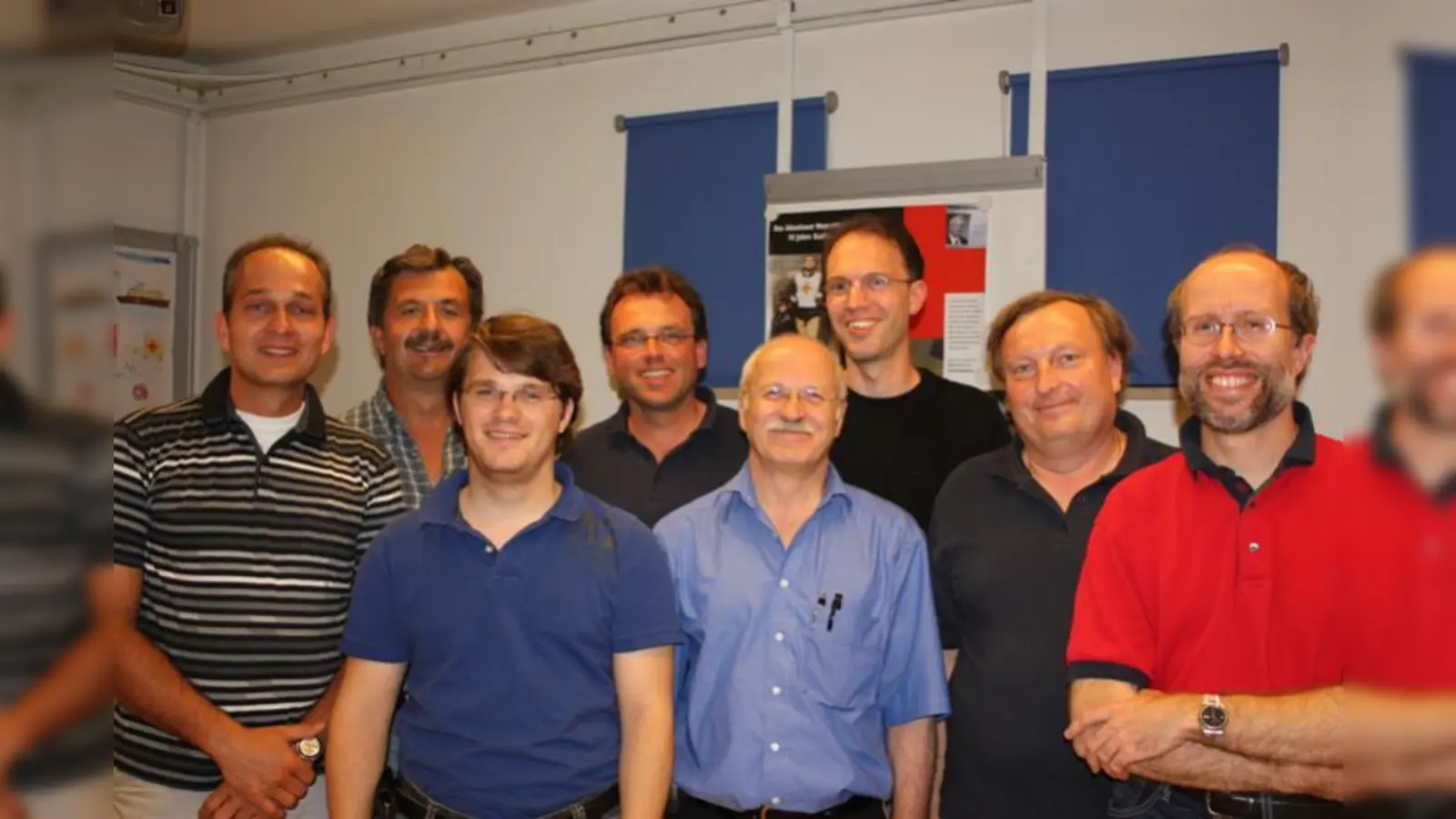Das ist das Organisationsteam der 100-Jahr-Feier: Roman Dreesbach, Günther Forster, Georg Voit, Stefan Schaudig, Robert Voit, Peter Steigenberger, Walter Mungel und Rainer Wöhrle (v.l.). (Foto: privat)
