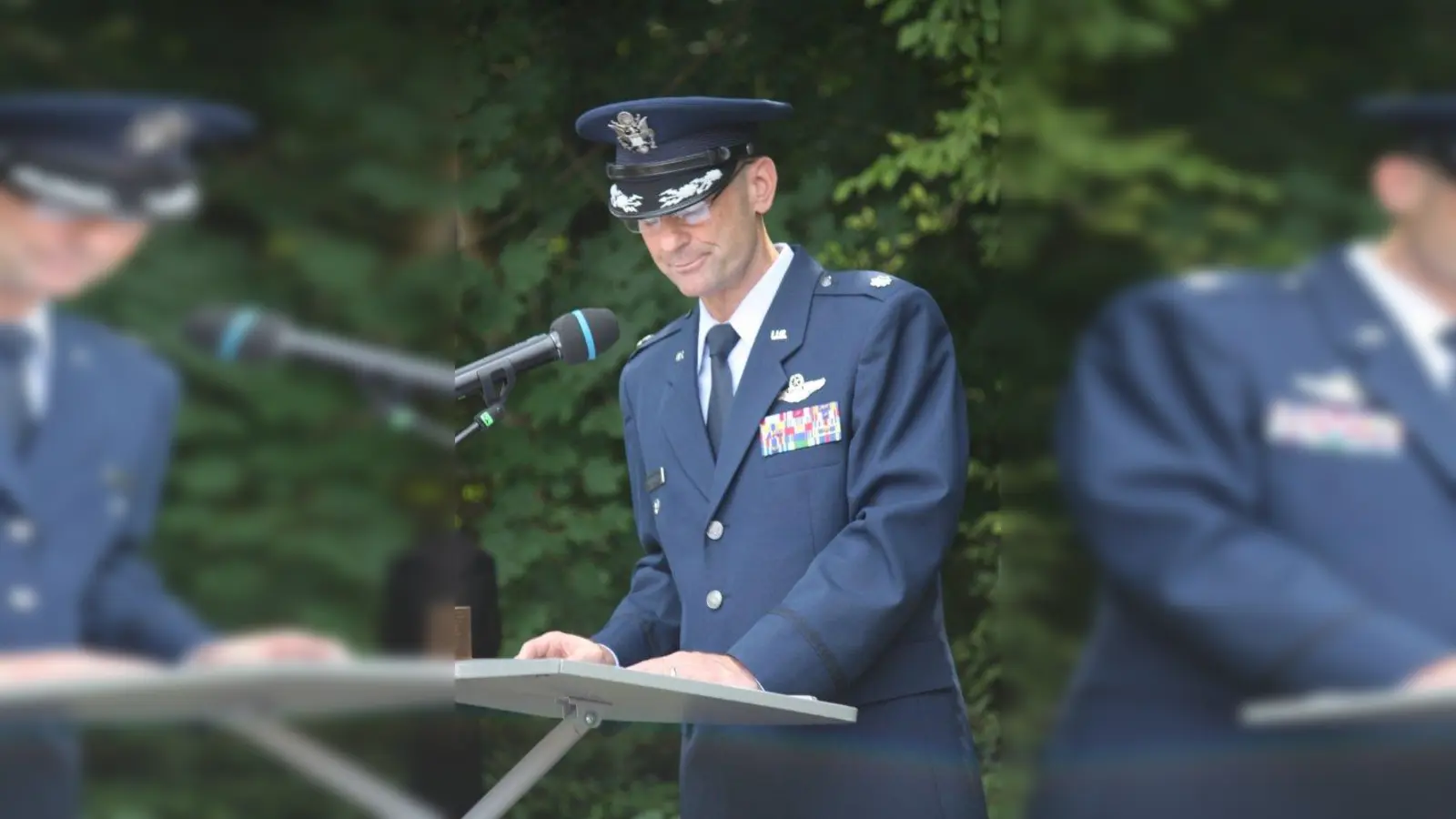 Oberstleutnant Derek P. Gallagher, US Air Force: „Wir sind dankbar für die Freundschaft, die zwischen den heute Verbündeten entstanden ist.” (Foto: job)