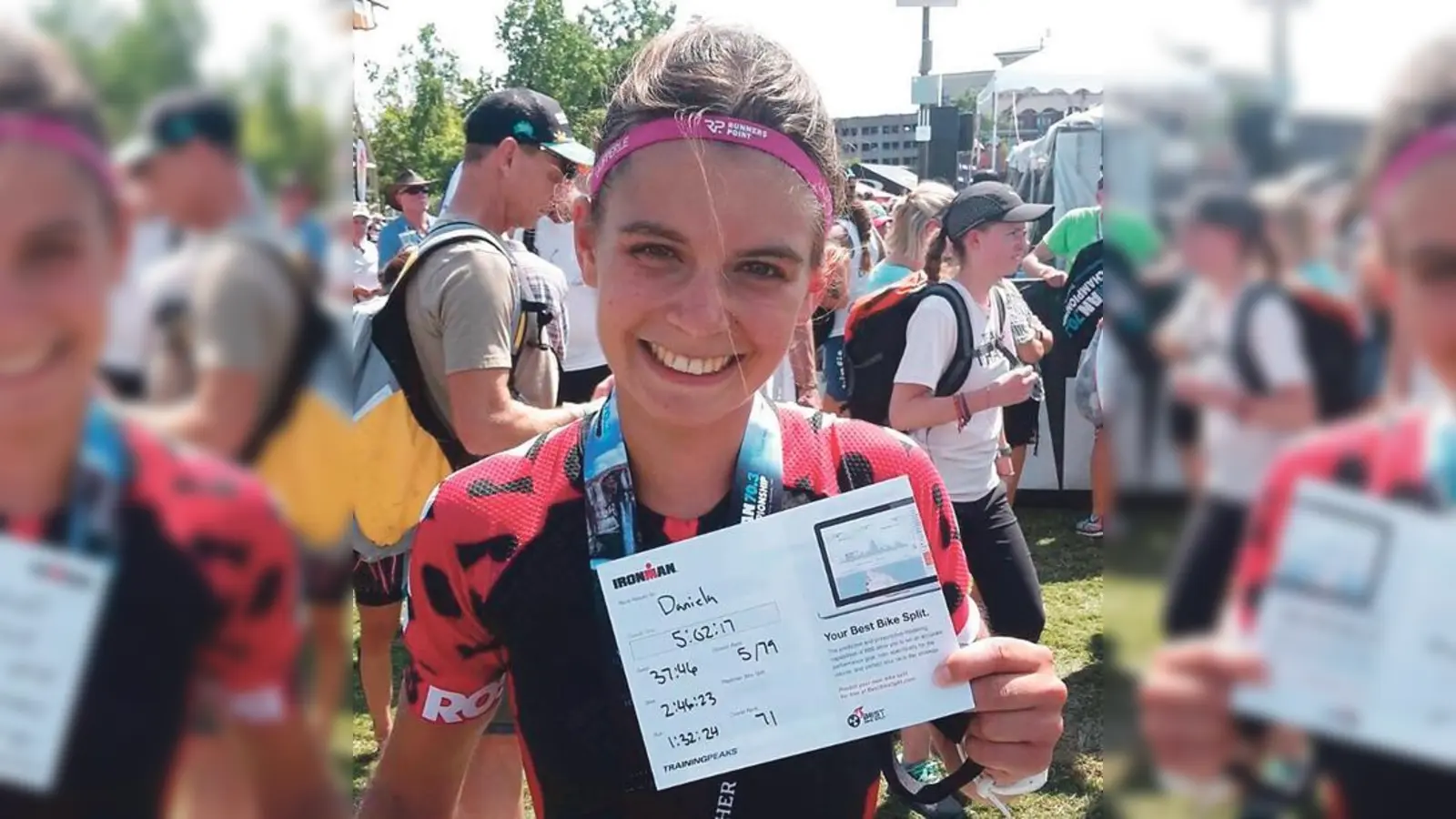 Daniela Kleiser bei der Triathlon-Weltmeisterschaft (USA/Mitteldistanz) Platz 5 in der Altersklasse und Platz 71 in der Gesamtwertung belegt.	 (Foto: VA)