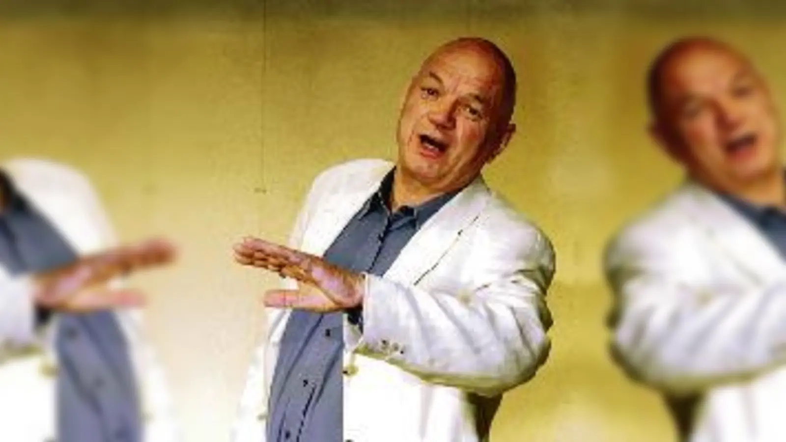 Publikumsbeschimpfung Untertage: Jörg Hube. (F: VA)