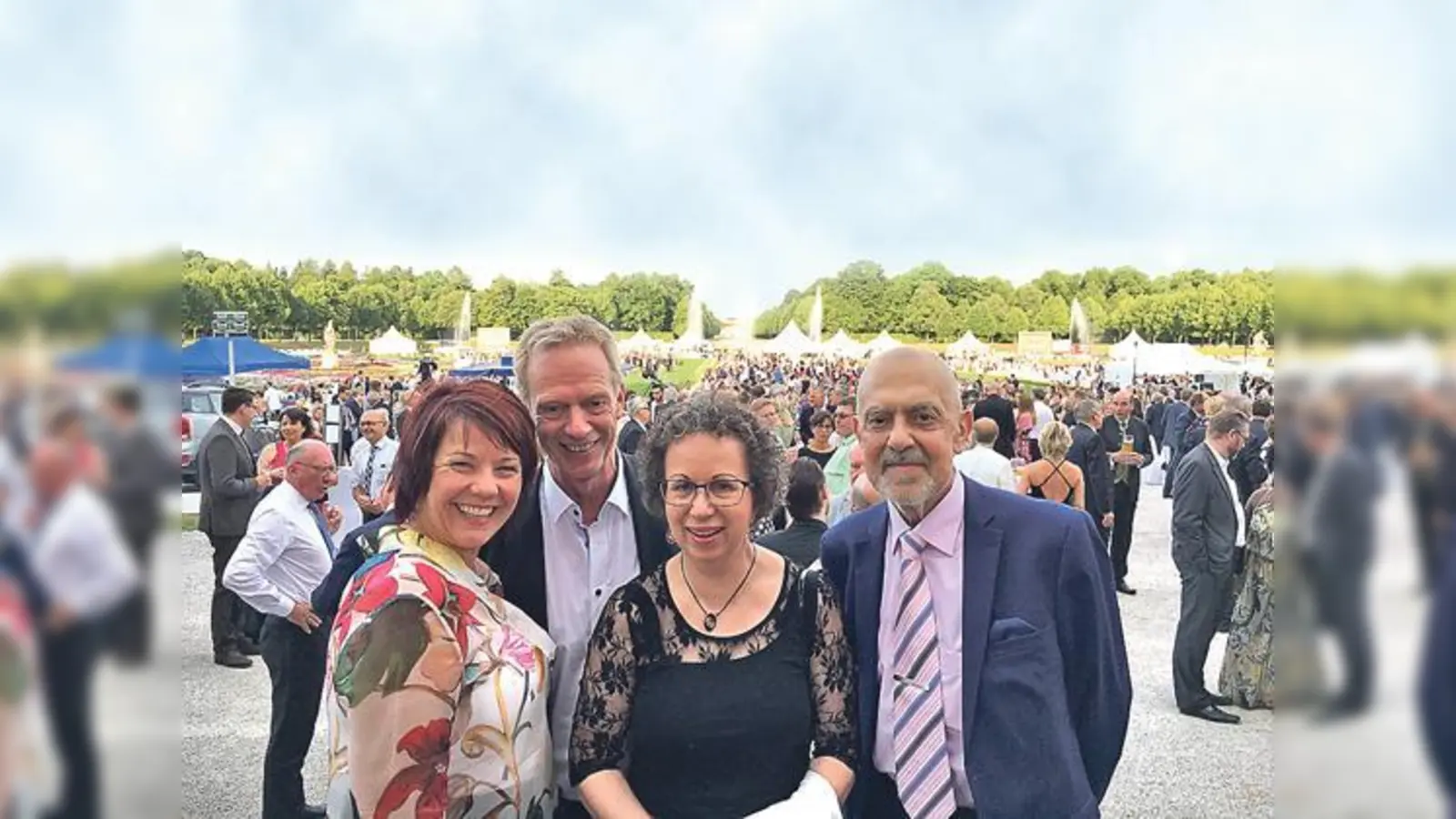 Diana Stachowitz mit Andreas Pauwelen und Veronika und Wolfgang Linden (v.l.). 	 (Foto: Diana Stachowitz)