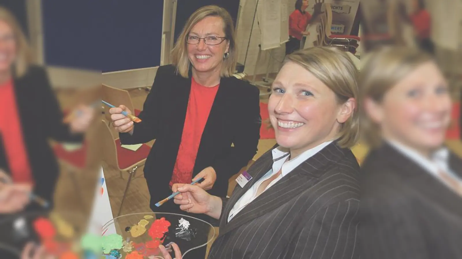 Berichteten aus dem Beratungsalltag: M. Funk (l.) und S. Möbs von »Pro.Hilfe durch Arbeit«. 	 (Foto: VA)