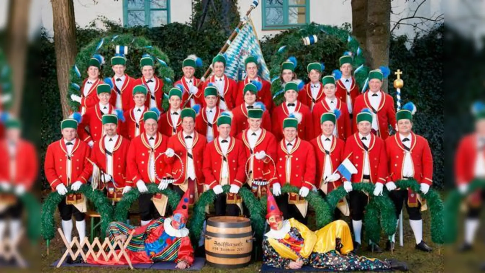 Die Kirchheimer Schäffler tanzen am 16. Mai in der Staatskanzlei.	 (Foto: Schäfflerzunft Kirchheim)