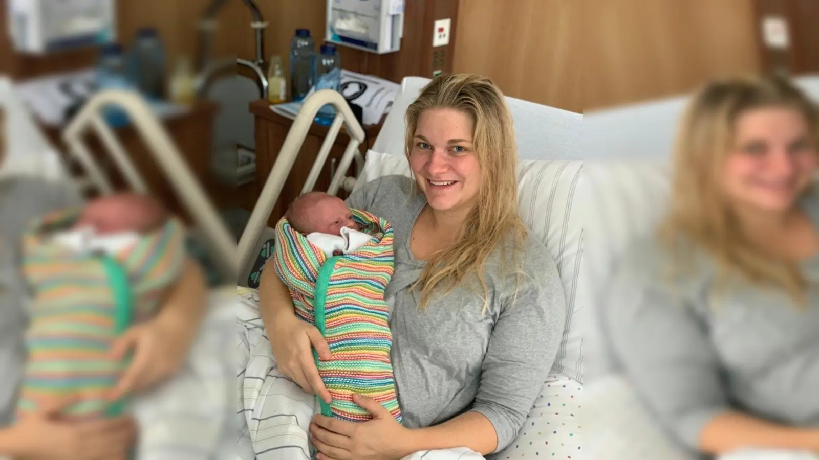 Carina Weihofen mit Lennart. (Foto: Krankenhaus GmbH)