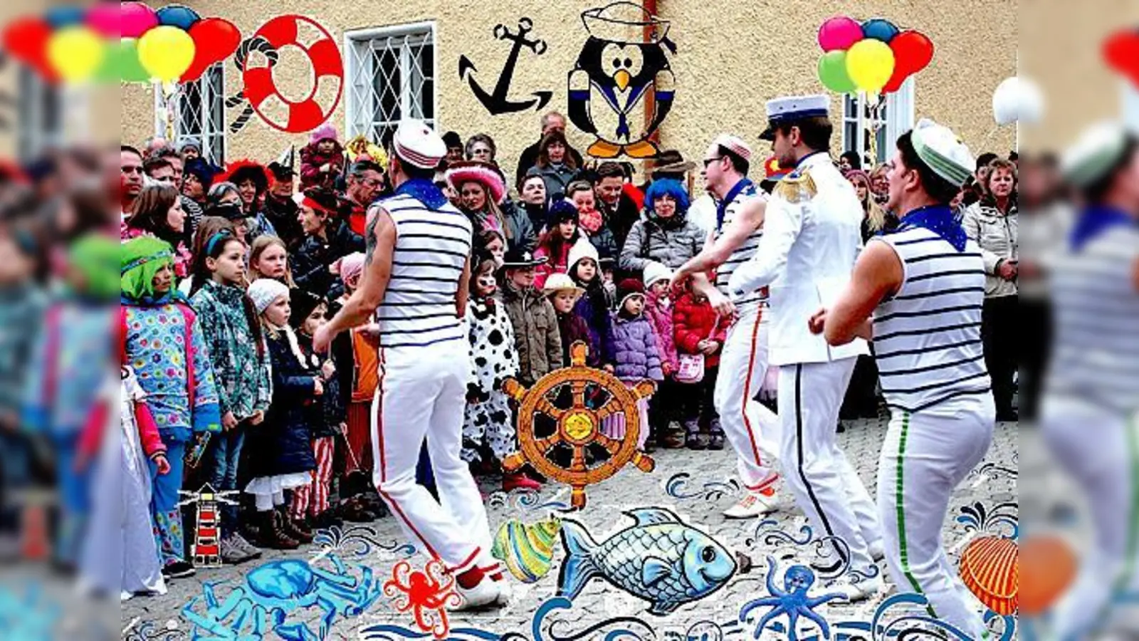 Dieses Jahr ist in Neubiberg der Fasching maritim  mit Crew, Passagieren und Fischsemmeln. 	 (Foto: VA)