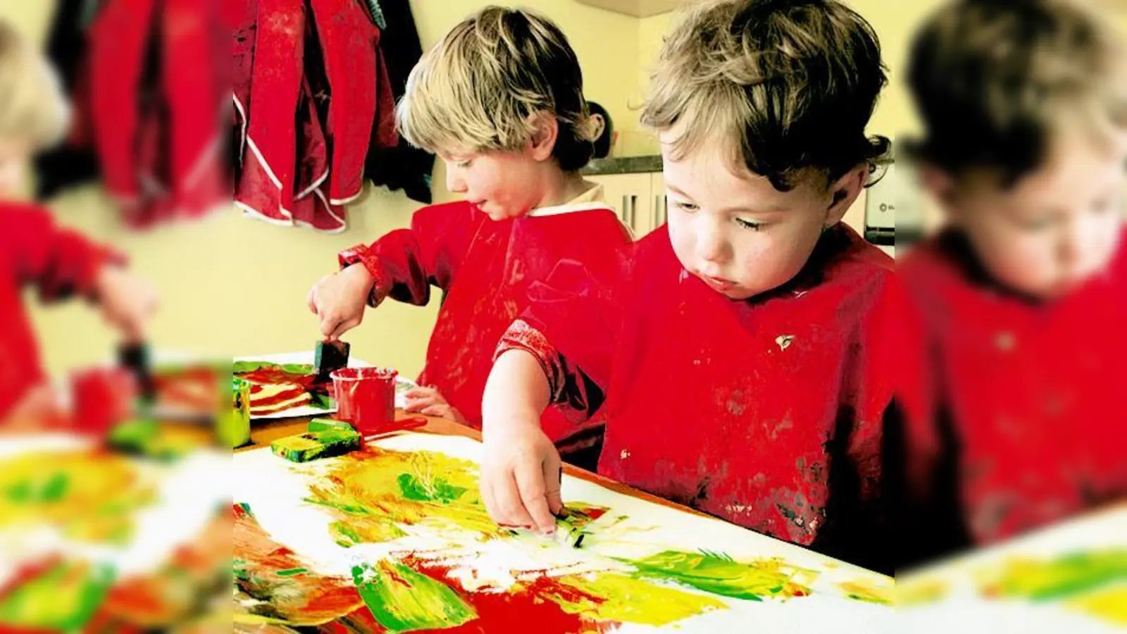 Was die Kinder in der Fabi gemalt haben, ist jetzt in der Galerie S zu sehen.    (Foto: Karl Hirt)