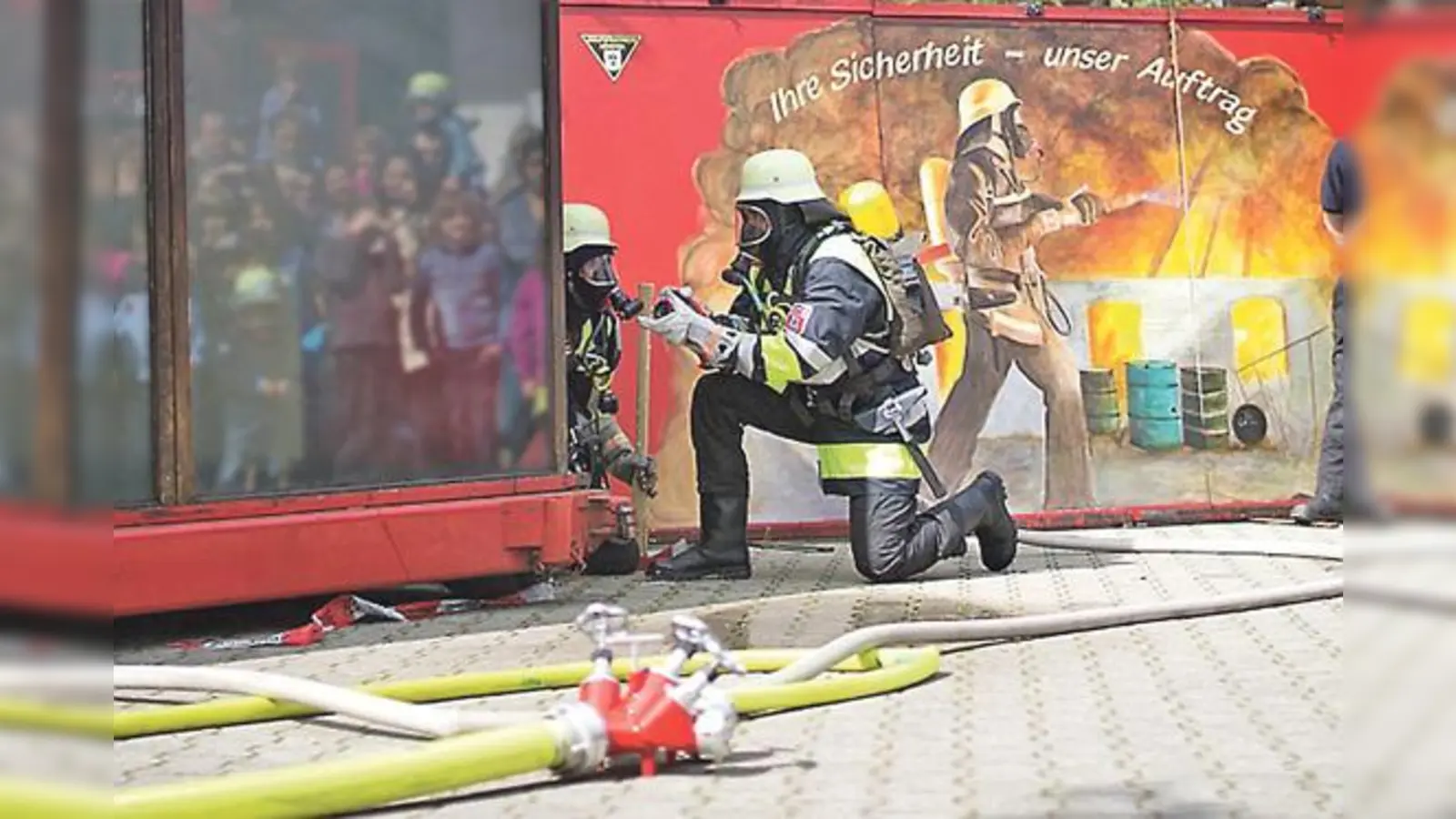 Die Freiwillige Feuerwehr Perlach hautnah erleben am Tag der offenen Tür.	 (Foto: VA)