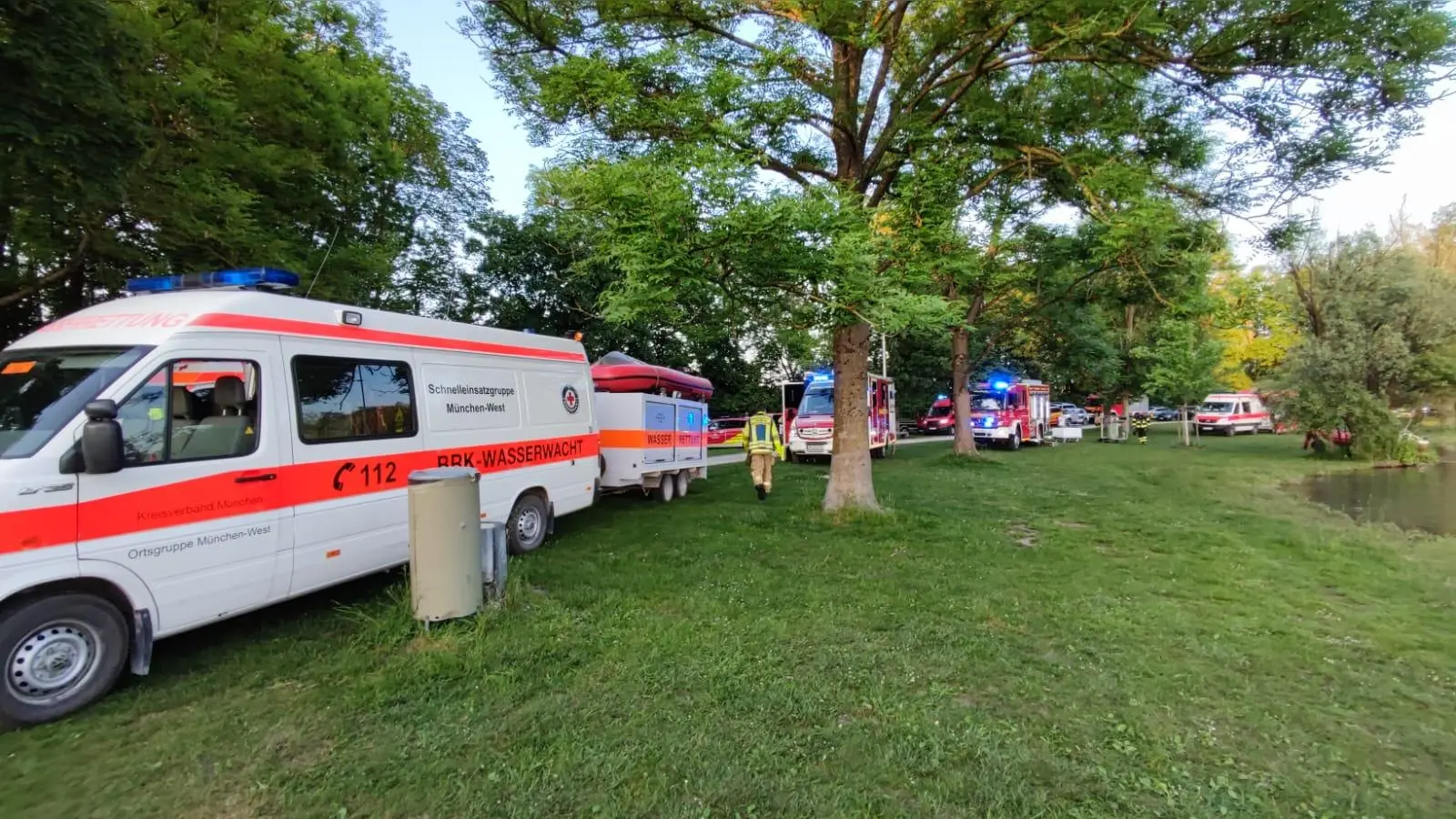 Ein tragischer Badeunfall ereignete sich am Montagabend am Unterschleißheimer See. (Foto: Wasserwacht Müchen)