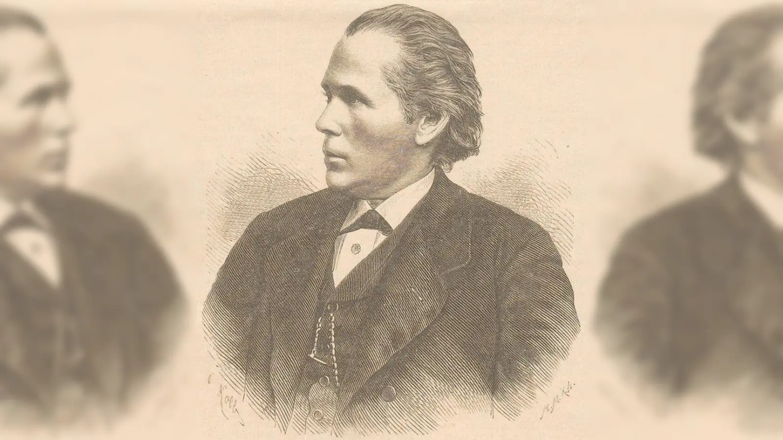 Prof. Dr. Max Joseph Oertel. In: Illustriertes Unterhaltungs-Blatt: wöchentliche Beilage zum Darmstädter Tagblatt. Darmstadt, 1890 (Foto: C. Kolb)